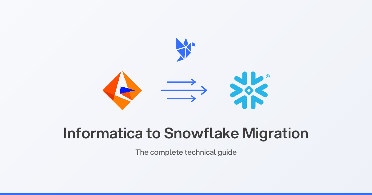 Informatica to Snowflake migration: challenges, patterns, and AI automation